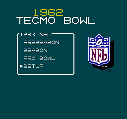 Tecmo Super Bowl 1962