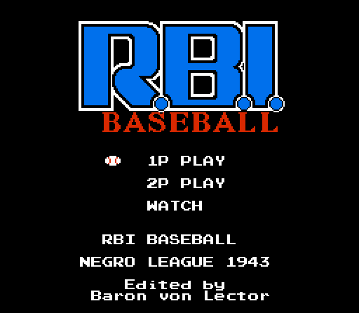 RBI Negro League Baseball 1943