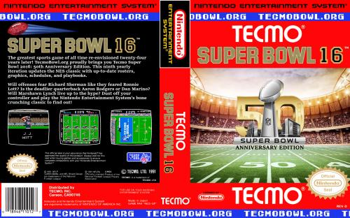 More information about "NES Tecmo Super Bowl 2016 50th Anniversary Edition Cover"