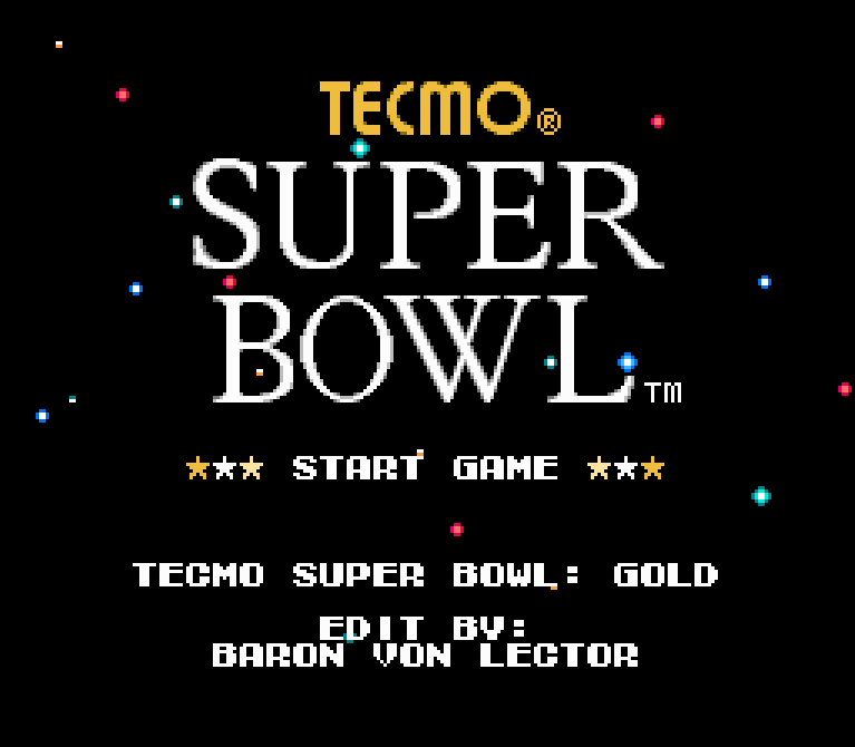 Goji's Tecmo Super Bowl NFL Championship Edition (5.1) - Misc ROMs - TBORG