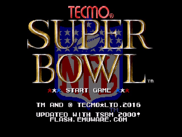 Tecmo Super Bowl 2016-2017