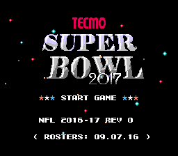 TecmoBowl.org Presents: Tecmo Super Bowl 2017