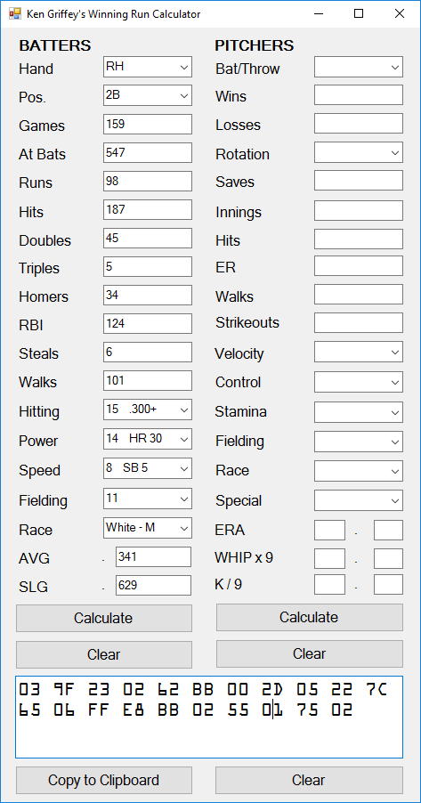 Ken Griffey's Winning Calculator