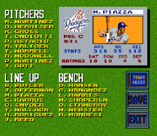 Ken Griffey Jr Baseball - Original '94 Version with Fixes, Names and  Updates - SNES - TBORG