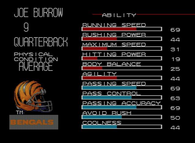 bengals tecmo bowl