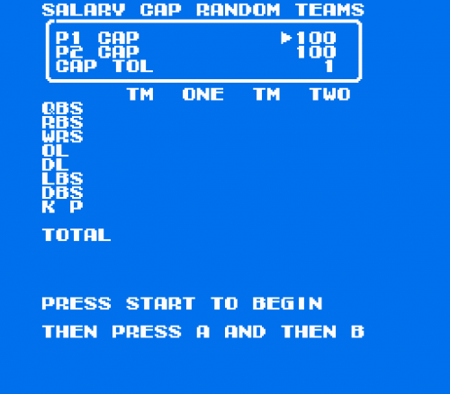 More information about "Tecmo Super Bowl Salary Cap Random Match"