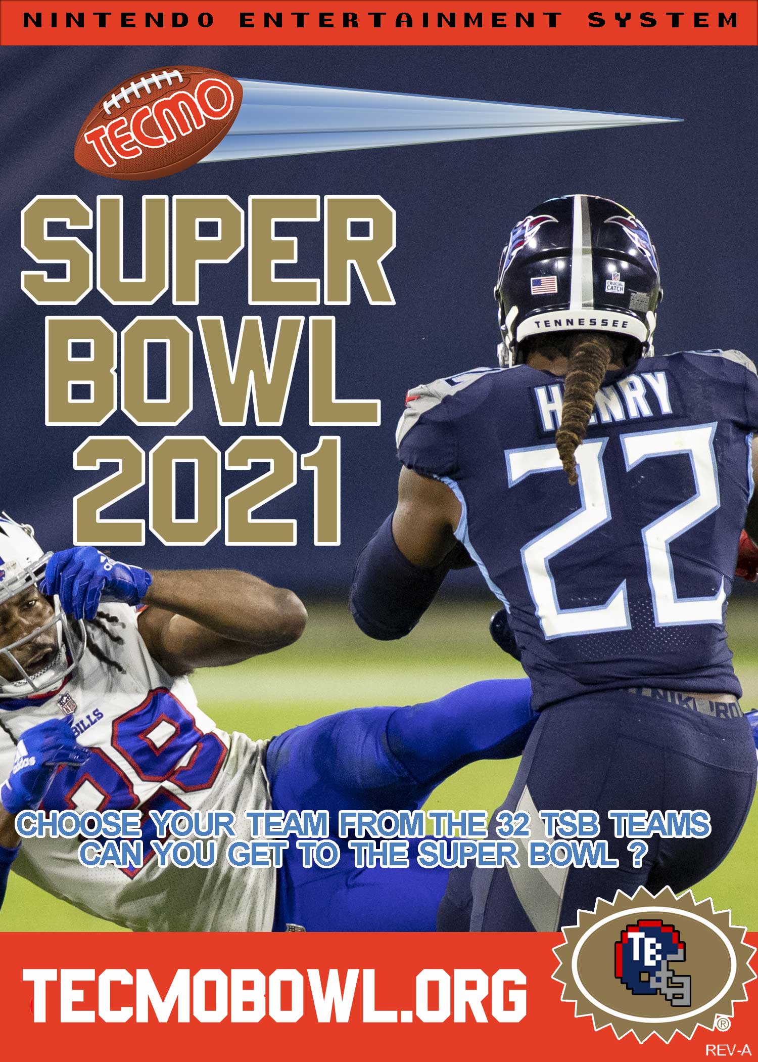 Tecmo Super Bowl 2021 Presented by  -  Official  Yearly ROMs - TBORG