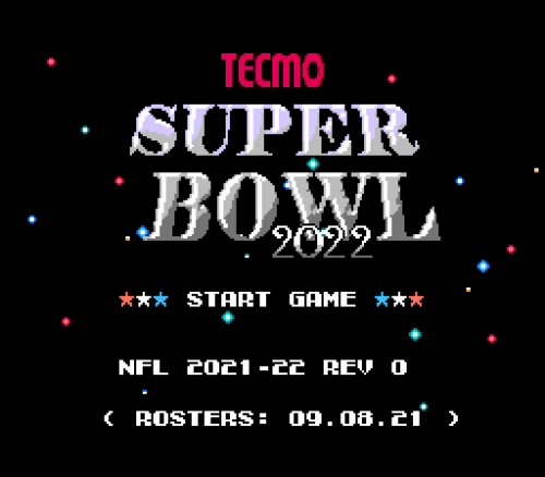 Tecmo Super Bowl 2022 Presented By Official Yearly Roms Tborg