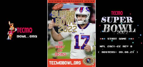 SBlueman's Tecmo Super Bowl 2022 – Final Edition [Updated 2/7/23]