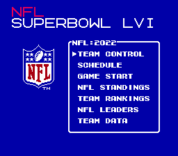 Goji's NFL Tecmo Super Bowl LVI (1.5) - NFL By Year - TBORG