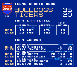 Tecmo Super Bowl: 2022 NCAA D.1 Edition - Misc ROMs - TBORG