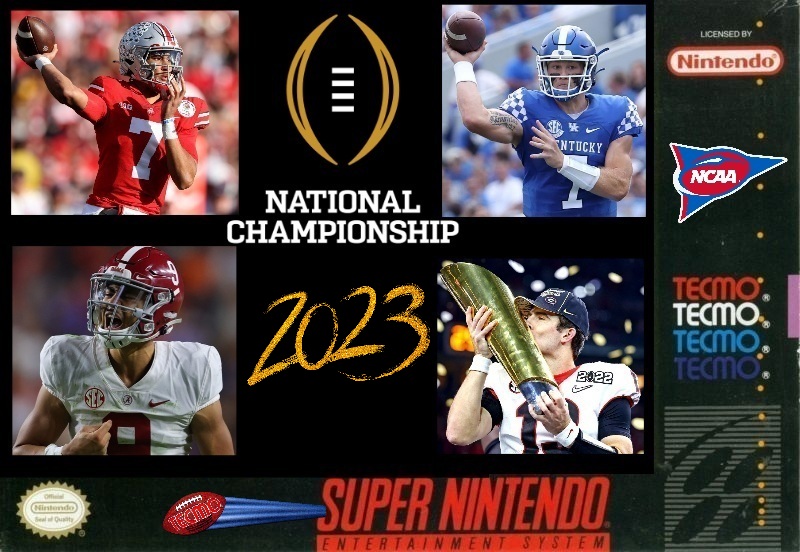 Tonight I posted my latest edit, Tecmo Super Bowl 2022 NCAA D.1 Football  Edition at TecmoBowl.org & SBlueman.com. Choose your team from 32 NCAA teams.  Can you win the National Championship? :