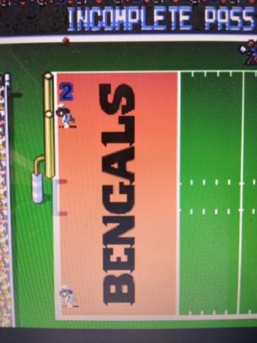 Tecmo Super Bowl Bengals Passing Scene 8 Bit 