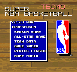 Tecmo NBA Basketball 23 & Super Tecmo NBA Basketball 23
