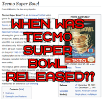 Tecmo Super Bowl - Wikipedia