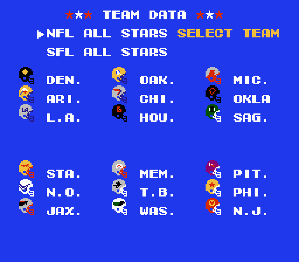 TecmoSuperBowl2023's Week 1 update is now out & available for free at  TecmoBowl.org & SBlueman.com! Choose your team from the 32 NFL teams, can  you get to the Super Bowl? : r/RetroArch